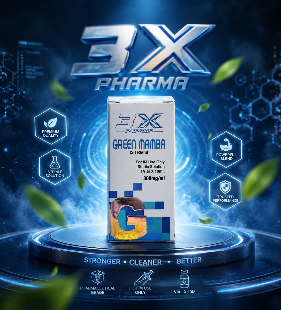 Green Mamba 300 injectable product artwork